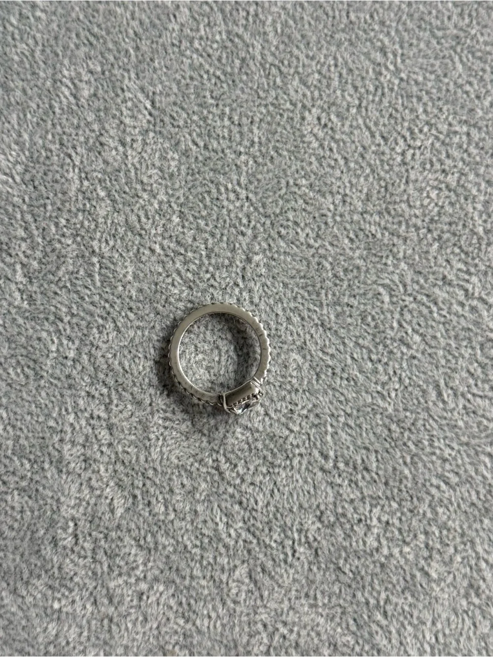 Pandora Square Sparkle Halo Ring